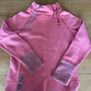 Women's Prana Wool Turtleneck Sweater in Red (Size L)